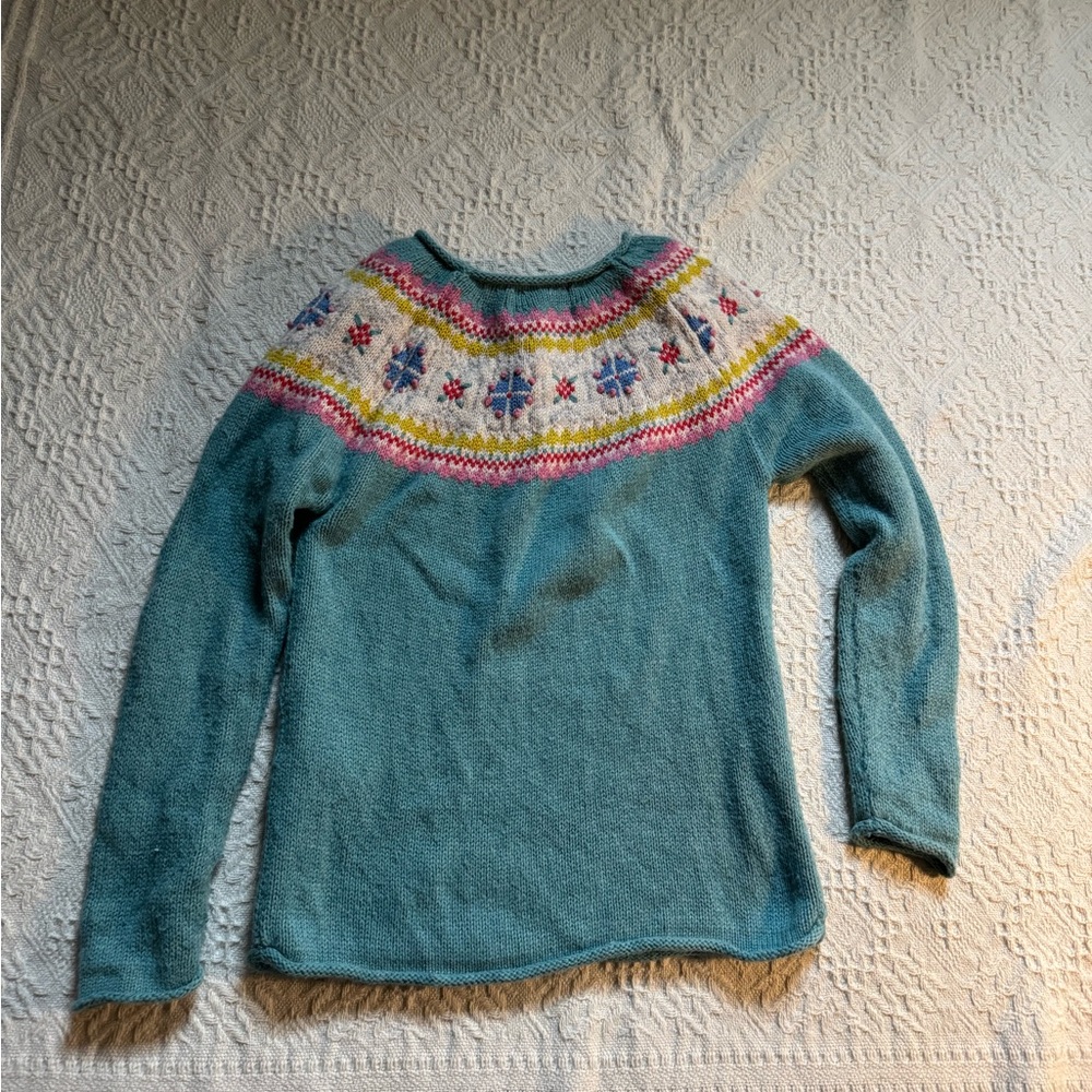 Mini Boden fair isle sweater